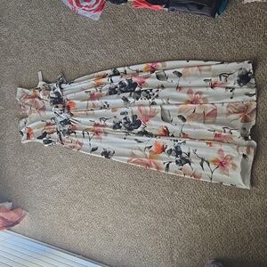 White Floral Maxi Dress